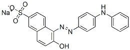sodium 6-hydroxy-5-[[4-(phenylamino)phenyl]azo]naphthalene-2-sulphonate Structure