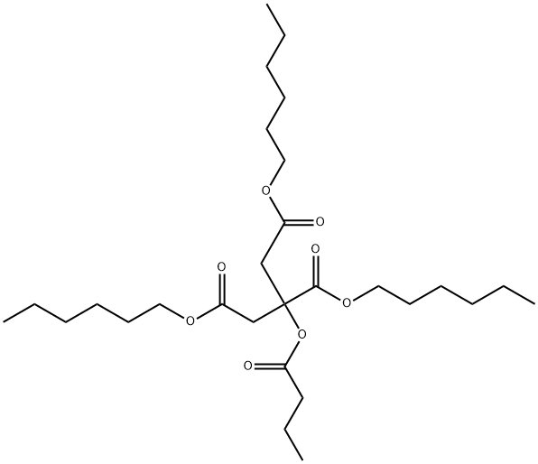n-Butyryl tri-n-hexyl citrate Structure