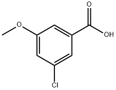 3-氯-5-甲氧基-苯甲 酸, 82477-67-6, 结构式