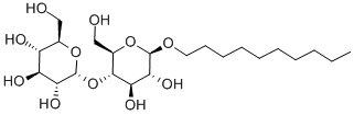 癸基 β-D-吡喃麦芽糖苷, 82494-09-5, 结构式