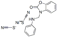 3-(anilinomethyl)benzooxazol-2-one, nickel(+2) cation, dithiocyanate Struktur