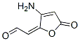Acetaldehyde, (3-amino-5-oxo-2(5H)-furanylidene)- Struktur