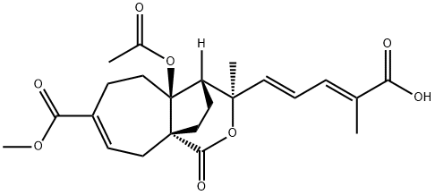 プソイドラリン酸B 化学構造式