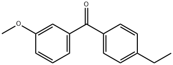 4-エチル-3'-メトキシベンゾフェノン 化学構造式