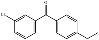 3-クロロ-4'-エチルベンゾフェノン 化学構造式
