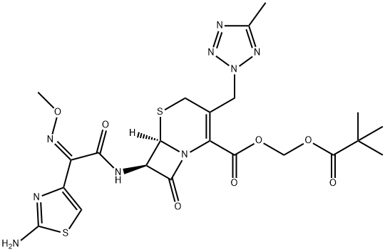 头孢特仑新戊酯, 82547-81-7, 结构式
