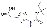 4-Thiazoleacetic  acid,  2-[[(1,1-dimethylpropoxy)carbonyl]amino]- Struktur