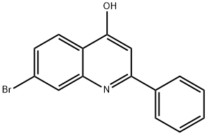 7-BROMO-2-PHENYL-4-QUINOLINOL Structure
