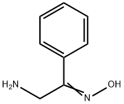 (Z)-2-氨基-1-苯基乙-1-酮肟 结构式