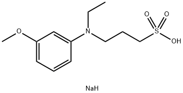 N-Ethyl-N-(3-sulfopropyl)-3-methoxyaniline sodium salt Struktur