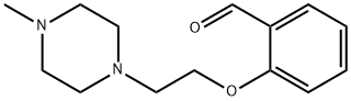 2-[2-(4-メチル-1-ピペラジニル)エトキシ]ベンズアルデヒド 化学構造式