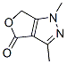 4H-Furo[3,4-c]pyrazol-4-one,  1,6-dihydro-1,3-dimethyl- Structure