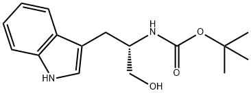 Nα-(tert-ブトキシカルボニル)-L-トリプトファノール 化学構造式