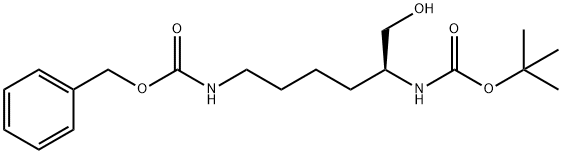 N-alpha-t-Butyloxycarbonyl-N-epsilon-benzyloxycarbonyl-L-lysinol Struktur