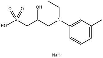 N-乙基-N-(2-羟基-3-磺丙基)-3-甲基苯胺钠盐, 82692-93-1, 结构式
