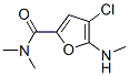 2-Furancarboxamide,  4-chloro-N,N-dimethyl-5-(methylamino)- Structure