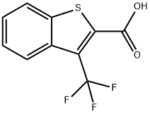 BENZO[B]THIOPHENE-2-CARBOXYLIC ACID, 3-(TRIFLUOROMETHYL)- Structure