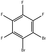 1,2-ジブロモ-3,4,5,6-テトラフルオロベンゼン 化学構造式