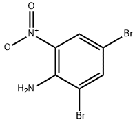 2,4-二溴-6-硝基苯胺, 827-23-6, 结构式