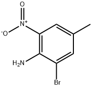 2-溴-4-甲基-6-硝基苯胺, 827-24-7, 结构式