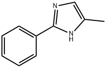 4-甲基-2-苯基咪唑, 827-43-0, 结构式