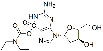 6-diethylcarbamyloxy-2'-deoxyguanosine Structure