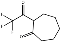 2-(2,2,2-三氟乙酰基)环庚烷-1-酮, 82726-77-0, 结构式