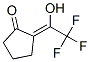 Cyclopentanone, 2-(2,2,2-trifluoro-1-hydroxyethylidene)-, (Z)- (9CI) Structure