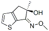 6H-Cyclopenta[b]thiophen-6-one,4,5-dihydro-5-hydroxy-5-methyl-,O-methyloxime,(5R)-(9CI) Structure