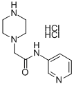 PIPERAZINOACETICACID-(3-AMINOPYRIDINE)-AMID DIHYDROCHLORIDE Structure