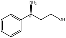 (S)‐3‐アミノ‐3‐フェニルプロパン‐1‐オール 化学構造式