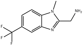 1H-Benzimidazole-2-methanamine,1-methyl-5-(trifluoromethyl)-(9CI) Structure