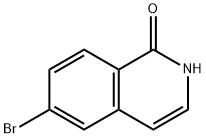 6-ブロモ-2H-イソキノリン-1-オン 化学構造式