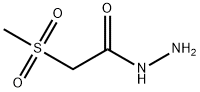 Acetic  acid,  2-(methylsulfonyl)-,  hydrazide Struktur