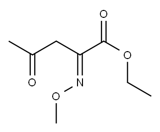ETHYL 2-(METHOXYIMINO)-4-OXOPENTANOATE Structure