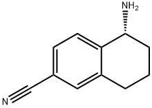 (R)-5-AMINO-5,6,7,8-TETRAHYDRONAPHTHALENE-2-CARBONITRILE Struktur