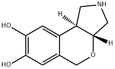 [2]Benzopyrano[3,4-c]pyrrole-7,8-diol,1,2,3,3a,5,9b-hexahydro-,trans-(9CI) Struktur