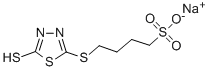 2-MERCAPTO-5-(4-SULFOBUTYL)THIO-1,3,4-THIADIAZOLE SODIUM SALT Struktur