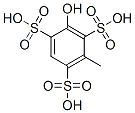 3-hydroxytoluene-2,4,6-trisulphonic acid Struktur