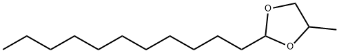 4-methyl-2-undecyl-1,3-dioxolane Struktur