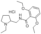 2,6-Diethoxy-N-(1-ethyl-2-pyrrolidinylmethyl)benzamide hydrochloride Struktur