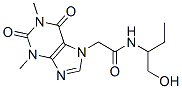 7H-Purine-7-acetamide, 1,2,3,6-tetrahydro-N-(1-(hydroxymethyl)propyl)- 1,3-dimethyl-2,6-dioxo- Struktur