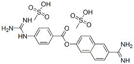 ナファモスタットメシル酸塩 化学構造式