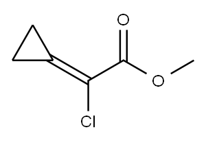 2-氯-2-环丙基亚甲基乙酸甲酯, 82979-45-1, 结构式