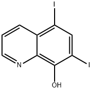 5,7-二碘-8-羟基喹啉, 83-73-8, 结构式
