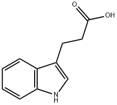 吲哚-3-丙酸 结构式