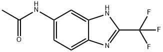 N-[2-(trifluoromethyl)-3H-benzoimidazol-5-yl]acetamide Struktur