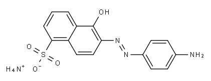 ammonium 6-[(4-aminophenyl)azo]-5-hydroxynaphthalene-1-sulphonate Structure