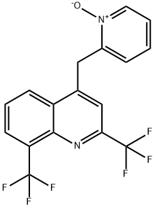 2,8-BIS(TRIFLUOROMETHYL)-4-QUINOLYL(1-OXYPYRID-2-YL) METHANE Struktur