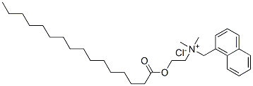 dimethyl(naphthylmethyl)[2-[(1-oxohexadecyl)oxy]ethyl]ammonium chloride Structure